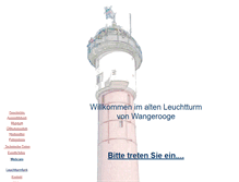 Tablet Screenshot of leuchtturm-wangerooge.de
